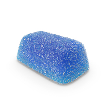 Blue Rectangular Sugar Gumdrop PNG & PSD Images