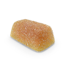 Orange Rectangular Sugar Gumdrop PNG & PSD Images