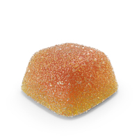 Orange Square Sugar Gumdrop PNG & PSD Images