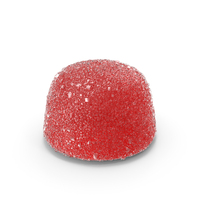 Sugar Gumdrop Red PNG & PSD Images