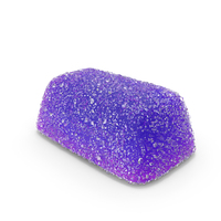 Purple Rectangular Sugar Gumdrop PNG & PSD Images