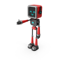 Black & Red Robot PNG & PSD Images