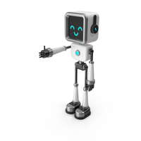Black & White Robot PNG & PSD Images