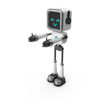 Black & White Robot Hug PNG & PSD Images