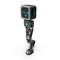 Black Robot Walks PNG & PSD Images