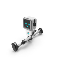 Black & White Robot Does A Split PNG & PSD Images