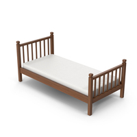 Dark Wood Bed PNG & PSD Images