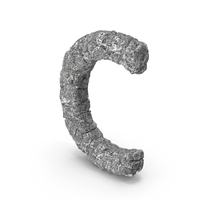 Stone Letter C PNG & PSD Images