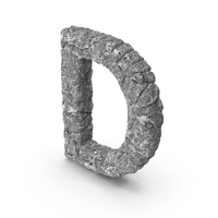 Stone Letter D PNG & PSD Images