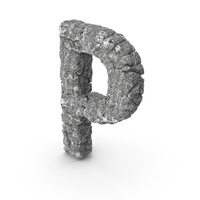 Stone Letter P PNG & PSD Images
