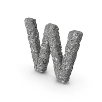 Stone Letter W PNG & PSD Images