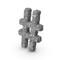 Stone Hashtag Symbol PNG & PSD Images