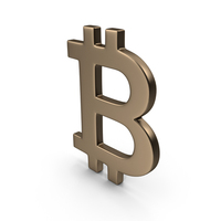 Bronze Bitcoin Symbol PNG & PSD Images