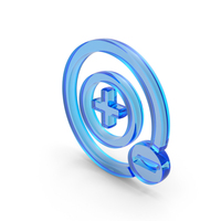 Blue Glass Atom Science Experiment Icon PNG & PSD Images
