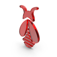 Red Glass Honey Bee Icon PNG & PSD Images