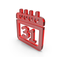 Calendar 31 December Year Ending Icon Glass PNG & PSD Images