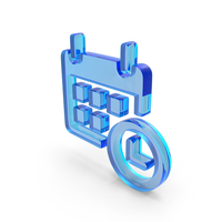 Glass Calendar Time Icon PNG & PSD Images
