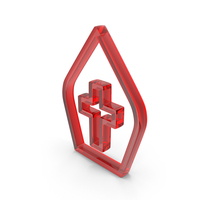 Red Glass Pope Outline Icon PNG & PSD Images