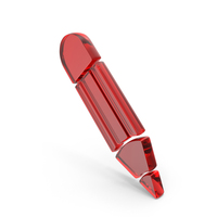 Red Glass Pencil Icon PNG & PSD Images