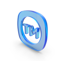 Blue Glass Trade Mark Icon PNG & PSD Images