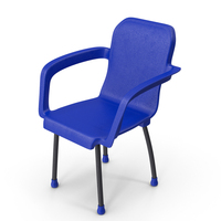 Blue Plastic Chair PNG & PSD Images