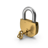 Padlock With Key PNG & PSD Images