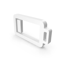 Battery Power Charge Bar White PNG & PSD Images