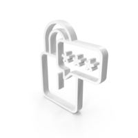 Lock With Password Secure Web White PNG & PSD Images