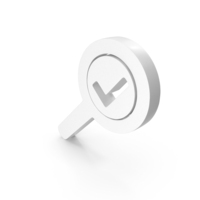 Magnify Search Find Tick Mark White PNG & PSD Images