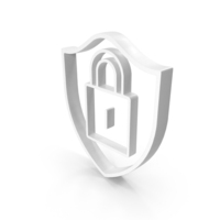 Secure Lock Guard Web White PNG & PSD Images