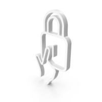 Secure Lock Show White PNG & PSD Images