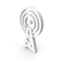 Signal Tower WIFI Network White PNG & PSD Images