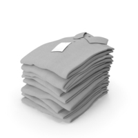 Folded Polo Shirt Pile Gray PNG & PSD Images