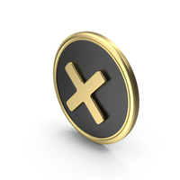 Reject Cross Symbol Coin PNG & PSD Images