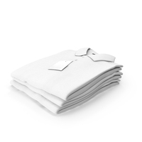 Folded Polo Shirt Pile White PNG & PSD Images