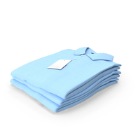 Folded Polo Shirt Pile Blue PNG & PSD Images
