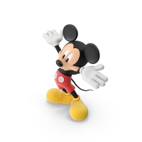 Happy Mickey Mouse Character PNG & PSD Images