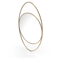 Mirror In A Gold Metal Frame PNG & PSD Images