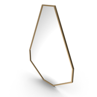 Mirror In A Metal Frame Color Gold PNG & PSD Images