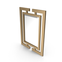 Mirror In Original Black Metal Frame Wilford PNG & PSD Images