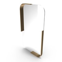 Mirror In A Frame Made Of Brass PNG & PSD Images