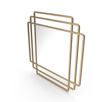 Square Mirror In A Metal Frame PNG & PSD Images