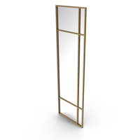 Contemporary Grid Overmantel Mirror PNG & PSD Images