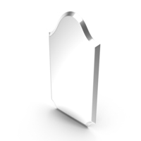 Dariel Tall Arched Scalloped Wall Mirror PNG & PSD Images