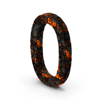 Burnt Number 0 PNG & PSD Images