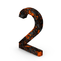 Burnt Number 2 PNG & PSD Images