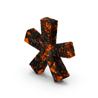 Burnt Asterisk Symbol PNG & PSD Images