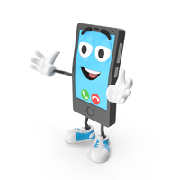 Cartoon Cellphone Welcome PNG & PSD Images