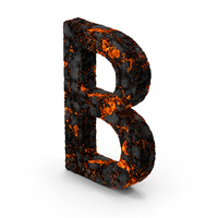 Burnt Letter B PNG & PSD Images