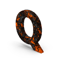 Burnt Letter Q PNG & PSD Images